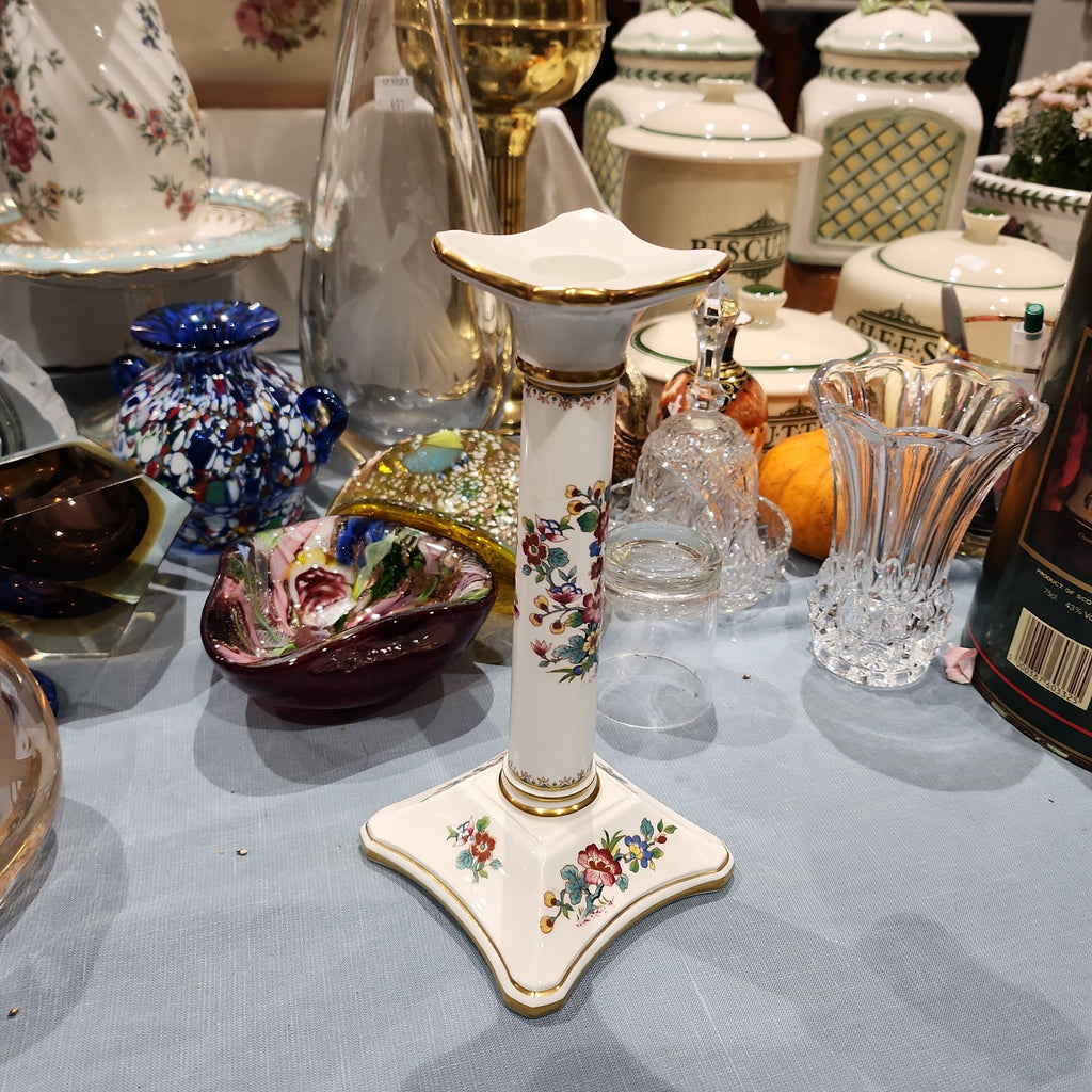 Rare Coalport tall candle holder