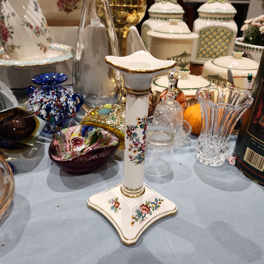 Rare Coalport tall candle holder