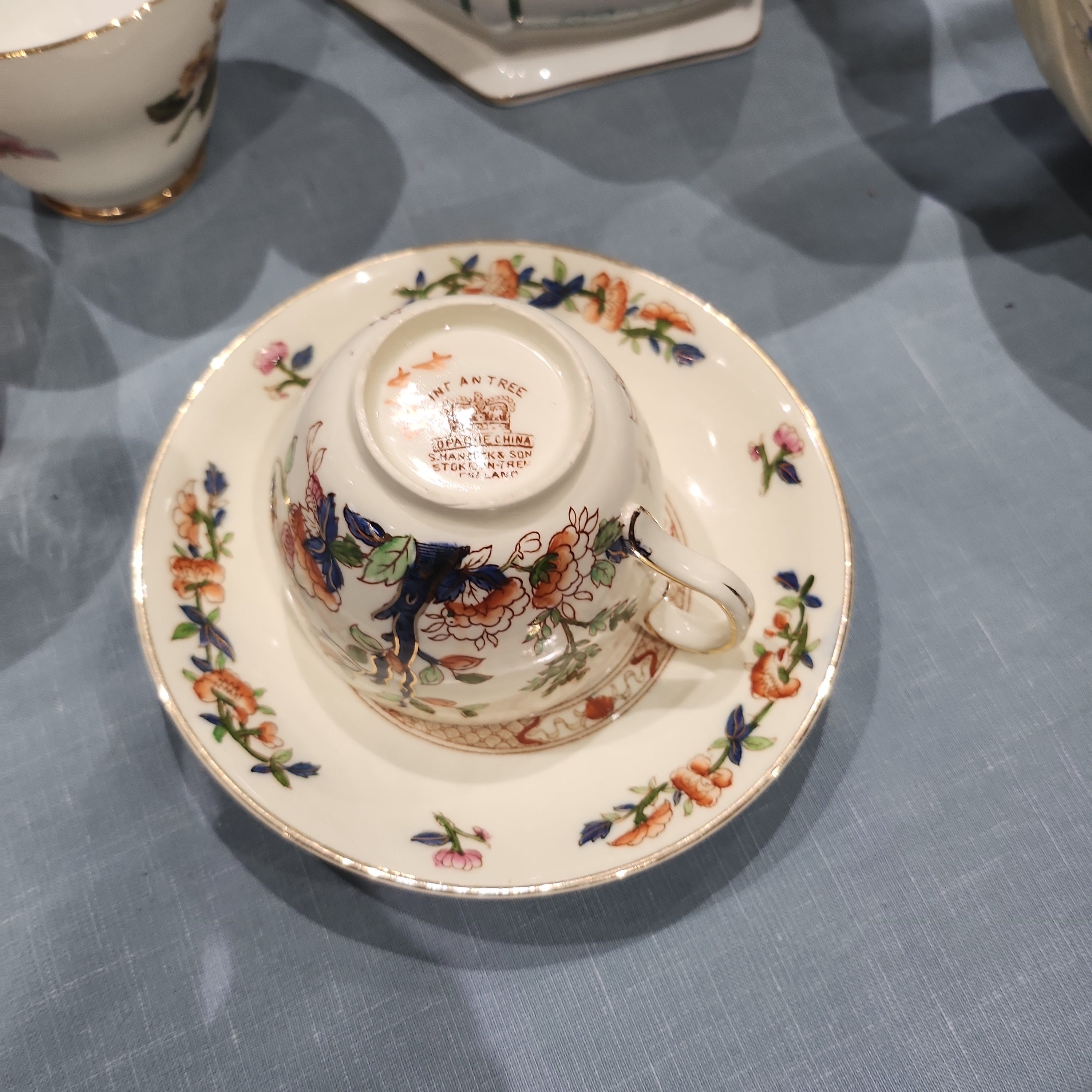 Rare Hancock and son India Tree tea set duo