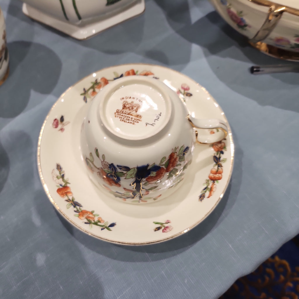 Rare Hancock and son India Tree tea set (big tea cup)