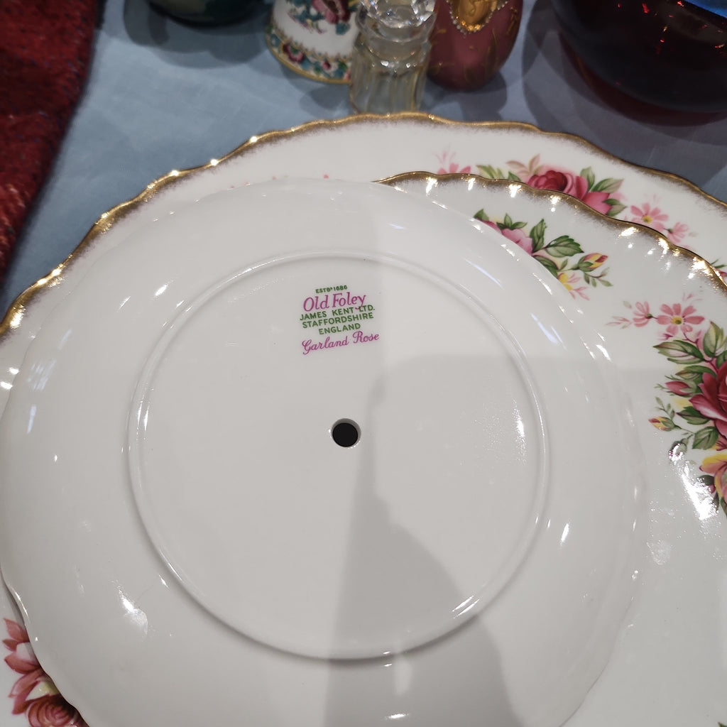 Rare Old Foley 3 tier cake stand