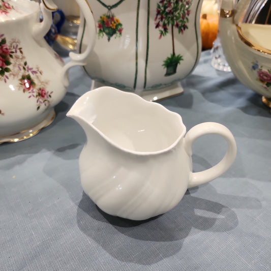 Lovely vintage white milk jug