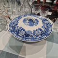 Wood and son blue and white vegetable tureen