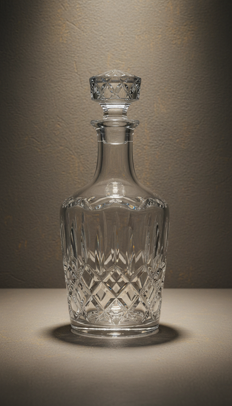 Regency hand-cut crystal decanter