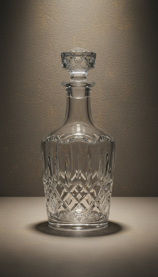 Regency hand-cut crystal decanter
