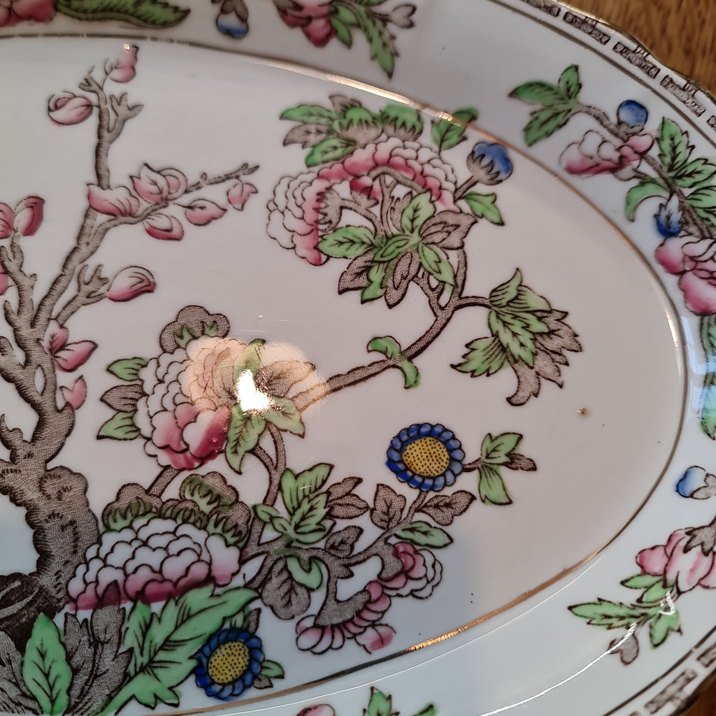 Rare Alfred Meakin oval shape serving dish circa 1830-1900 - with minor crazing at the back of plate