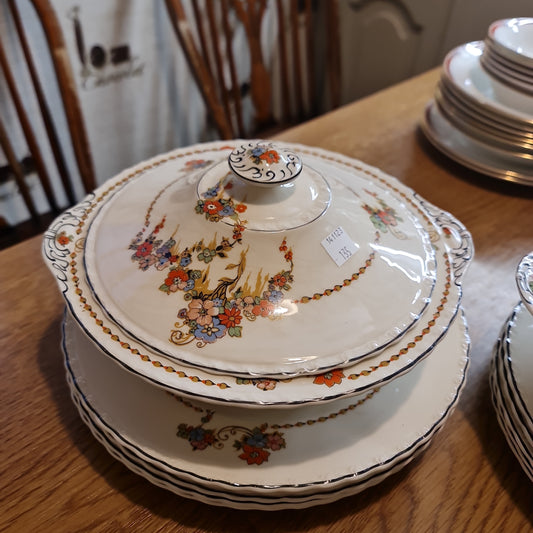 Vintage Myott Staffordshire fine Bone China Vegetable Tureen