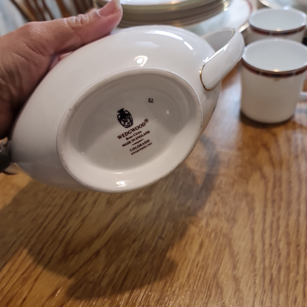 Wedgwood Colorado fine Bone China gravy boat