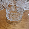 Vintage crystal cut fruit bowl