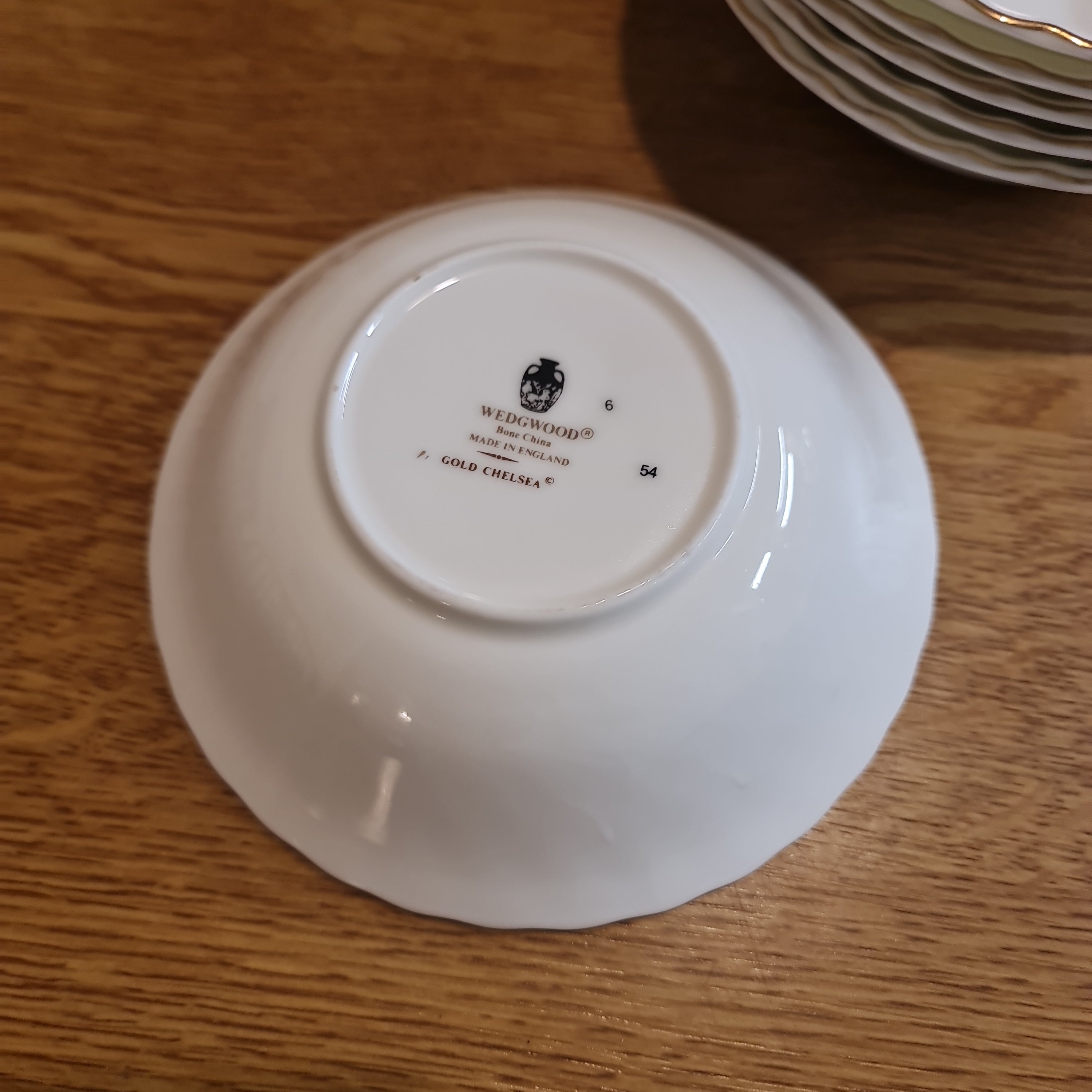 Wedgwood Gold Chelsea fine Bone China soup bowl