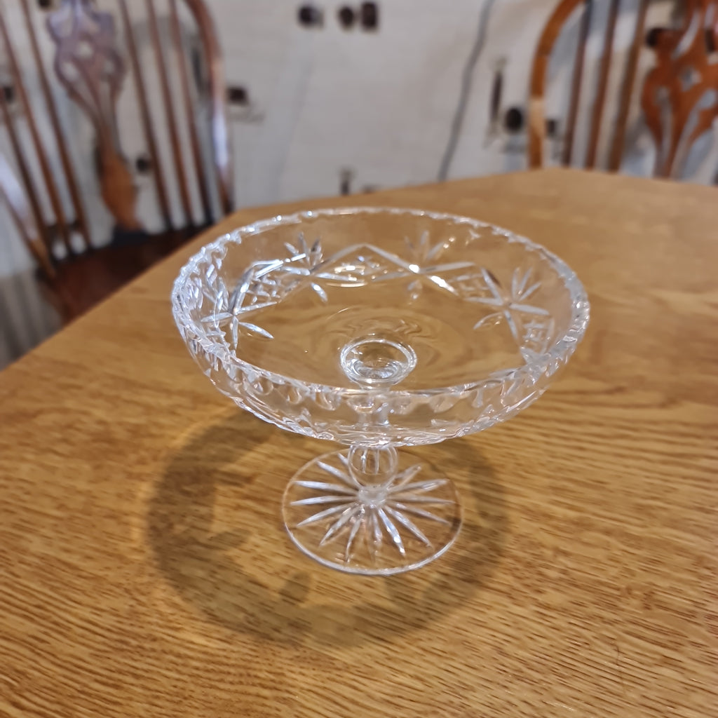 Rare Waterford crystal cut tazza