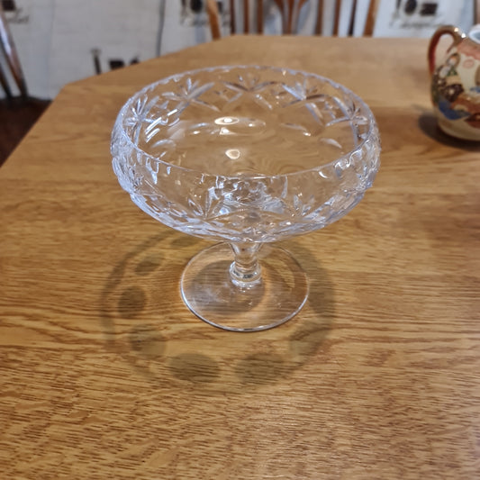 Baccarat fine crystal cut compote with stand
