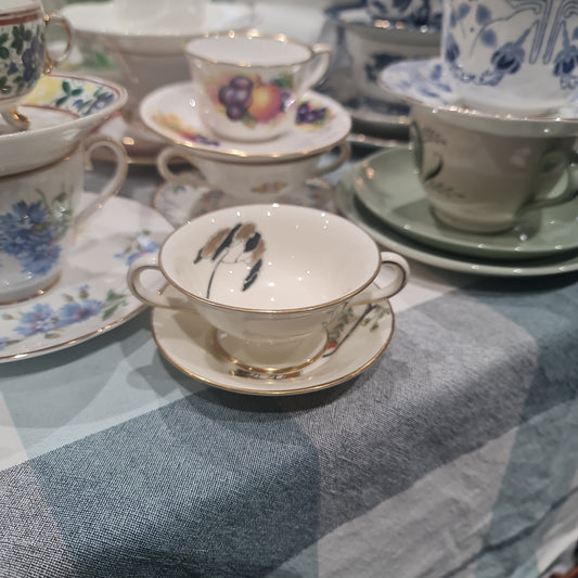 Rare Royal Doulton cup with 2 handle