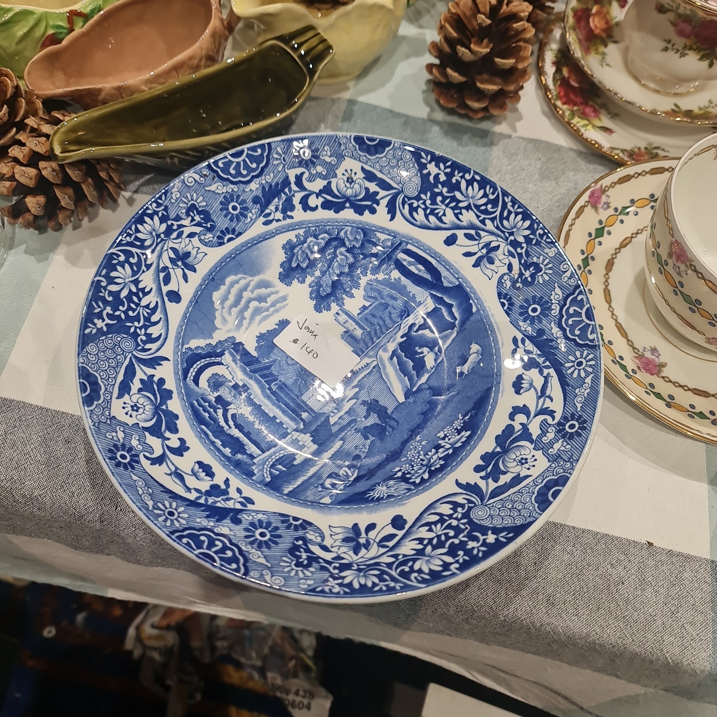 Vintage Rare Spode blue Italian bowl