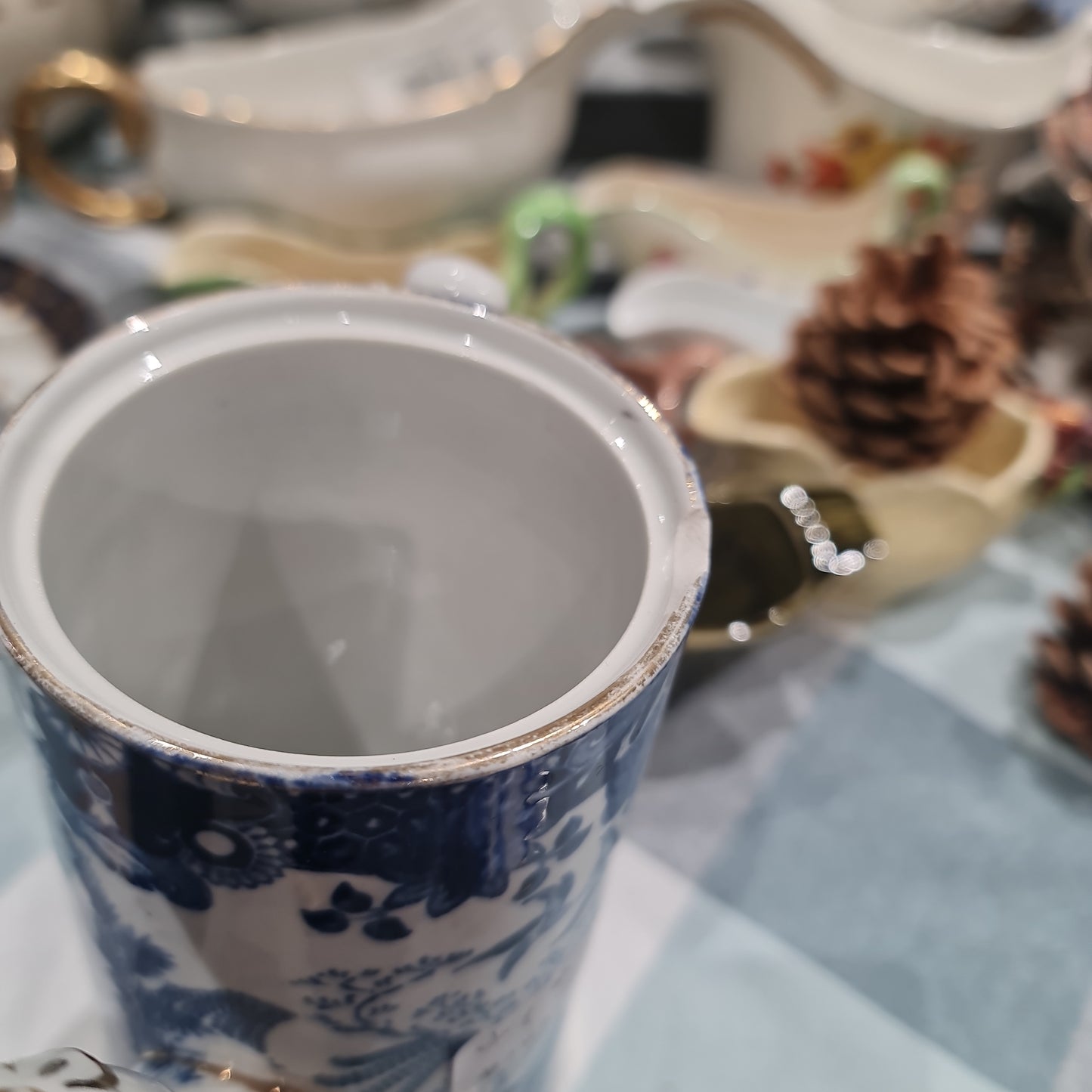 Rare Burleigh ware blue will tea pot