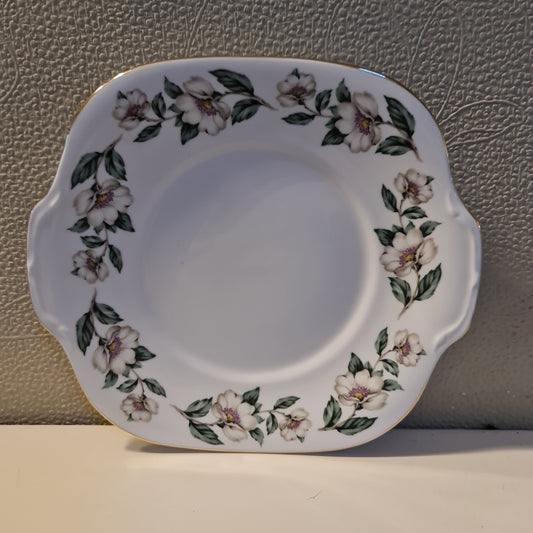 Rare Crown Staffordshire fine Bone big Sandwich plate