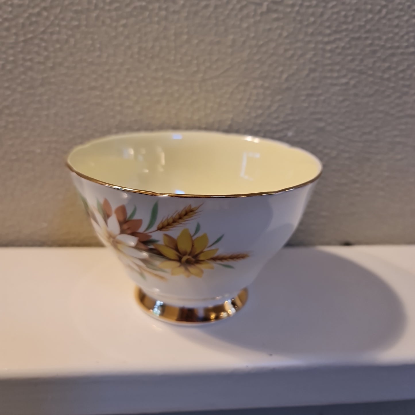 Royal Stafford Marguerite vintage sugar bowl  fine bone china