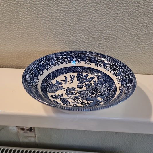 Churchill soup bowl blue willow