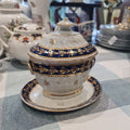 Rare 1st period Royal Worcester canister with lid