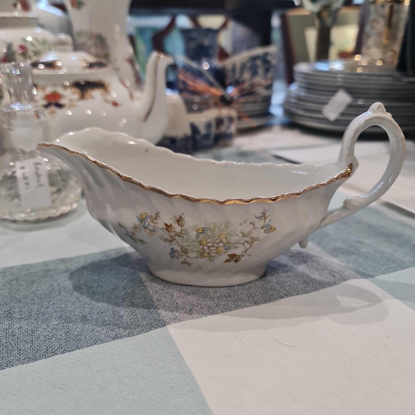 English Antique gravy boat