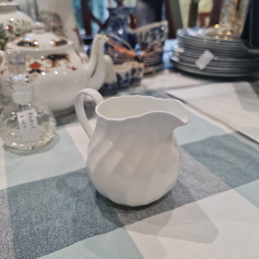 Aynsley fine bone china white milk jug