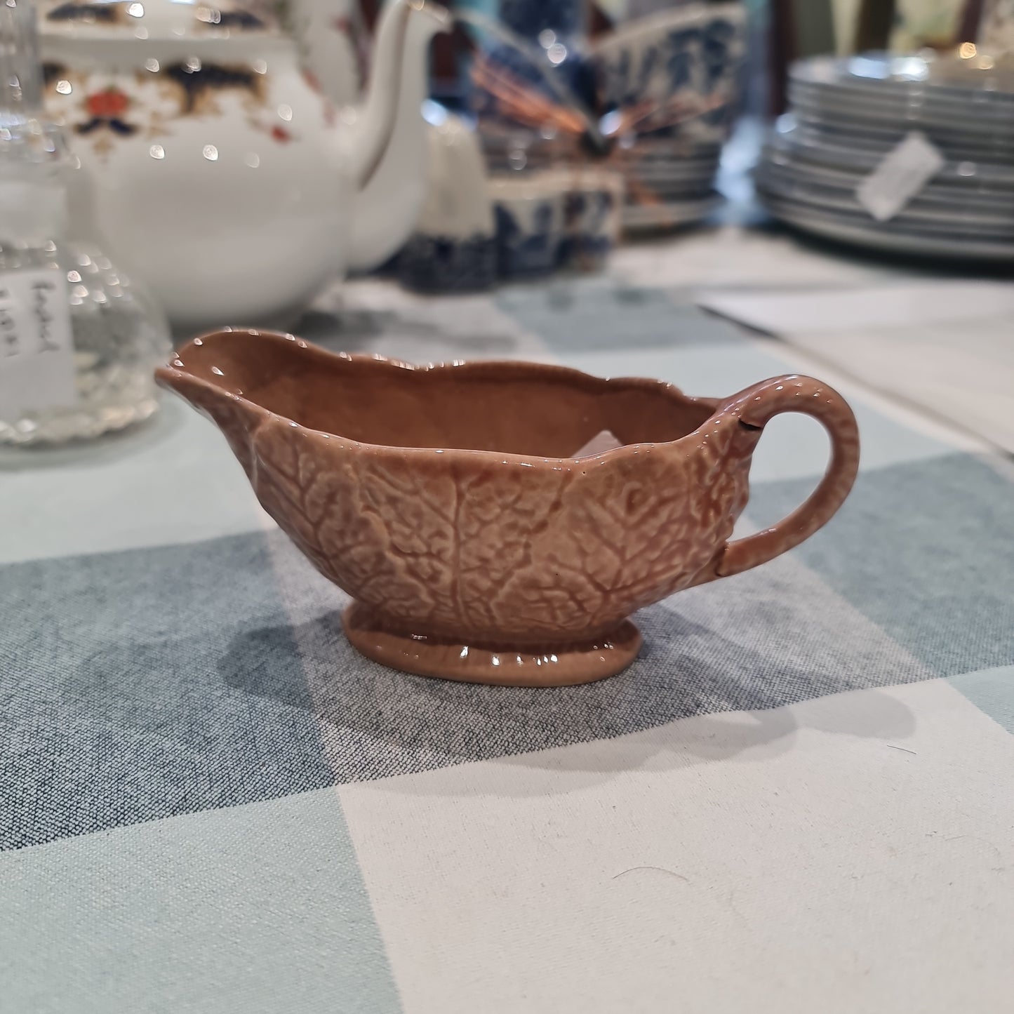 Vintage cabbage gravy boat