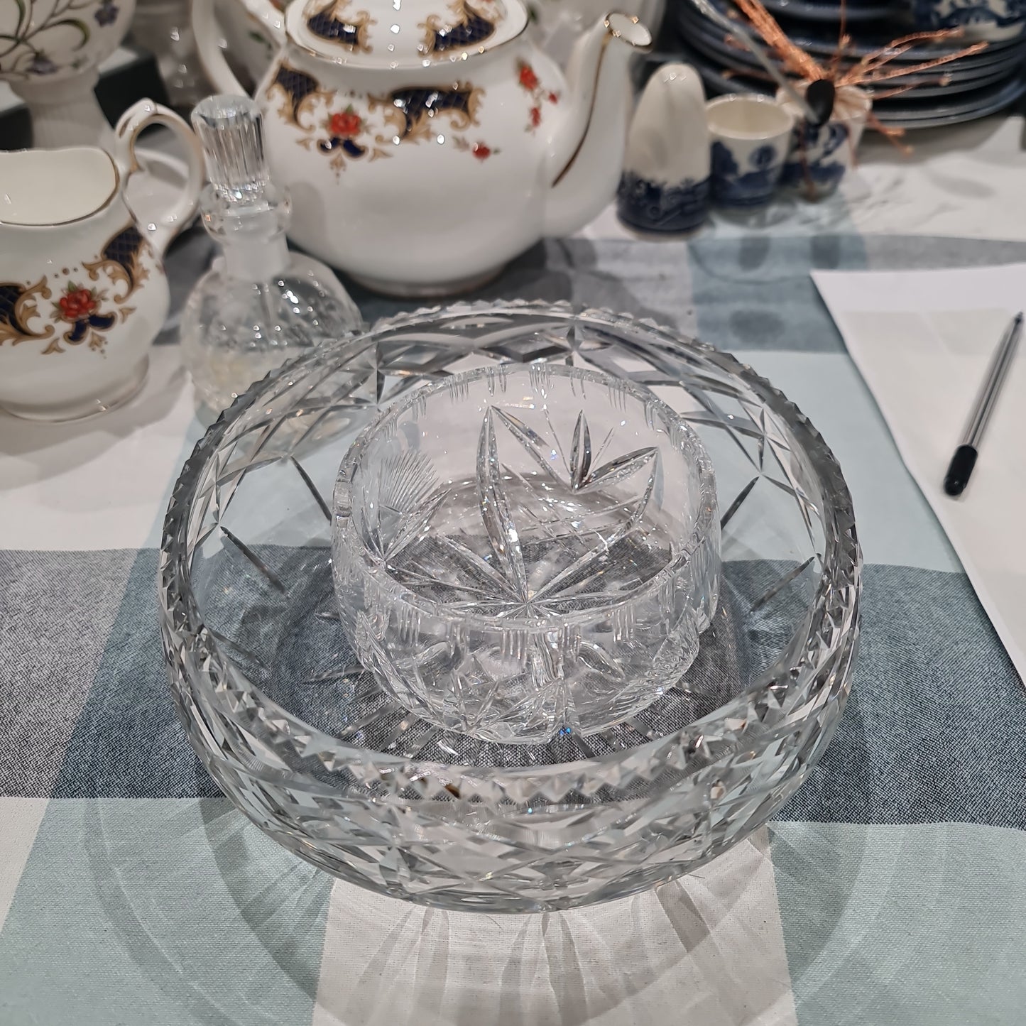 2 x waterford crystal bowl
