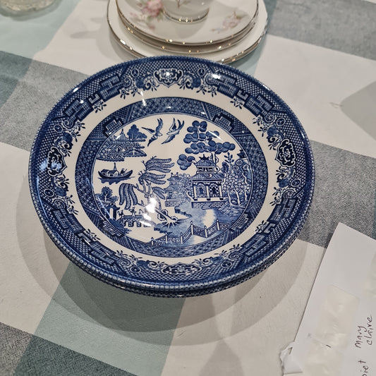 Churchill blue willow pasta bowl