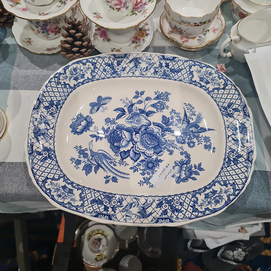 Mason 19th century blue and white platter