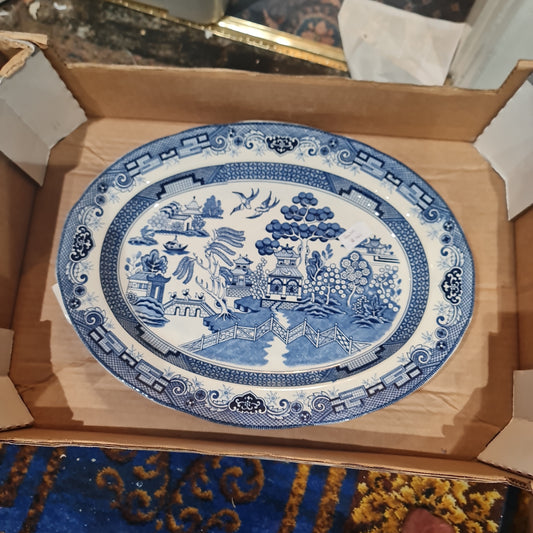 Big blue willow big platter for Heritage mint Ltd 47 cm