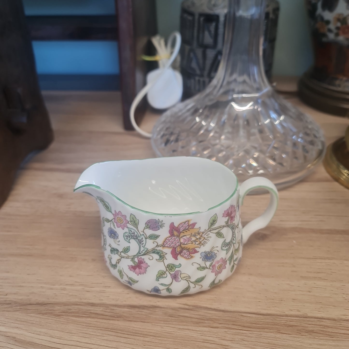 Minton Haddon Hall milk jug - minor chip on rim