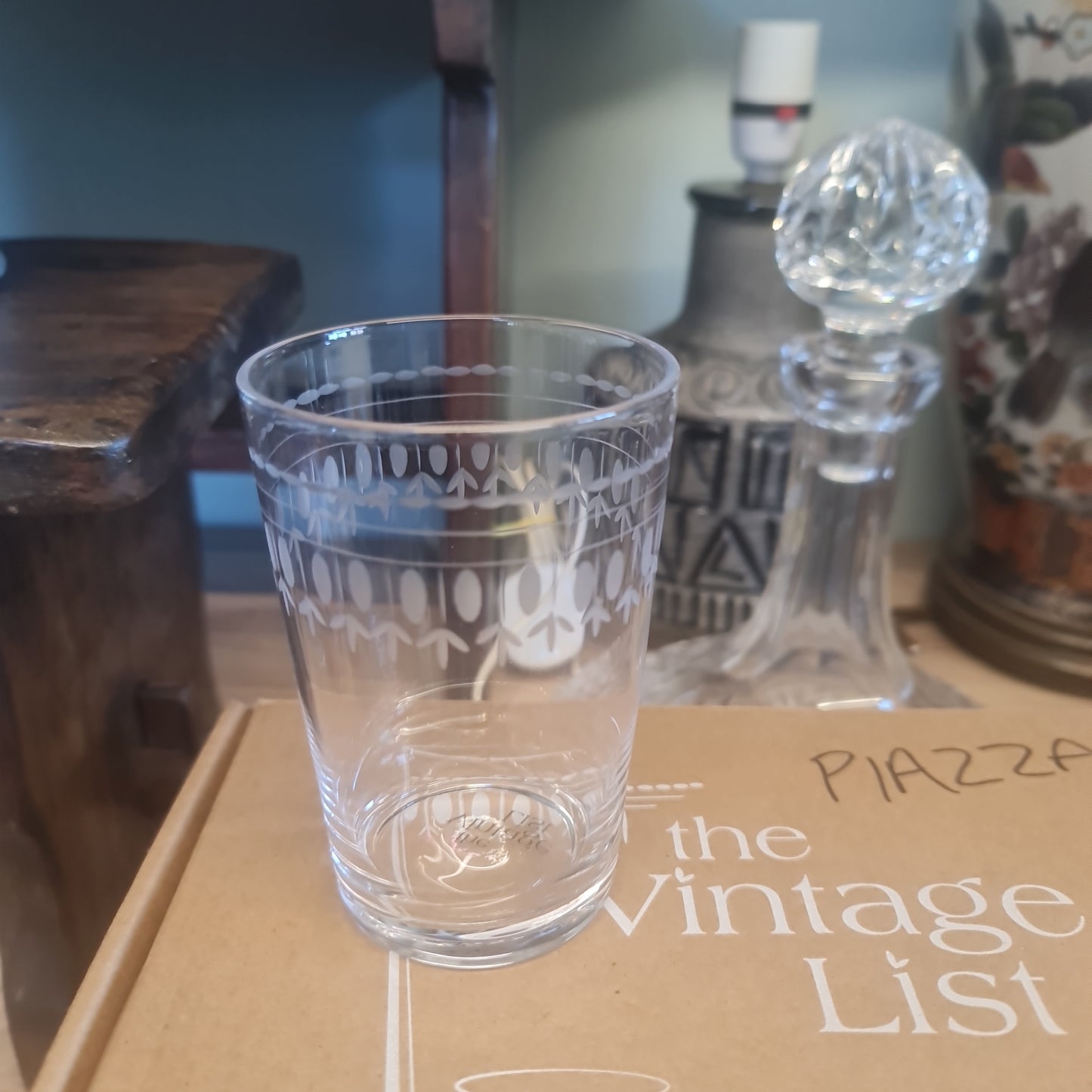 6 x The Vintage List hand Engraved tumblers