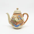 Antique Japanese Satsuma Meji period handpainted teapot