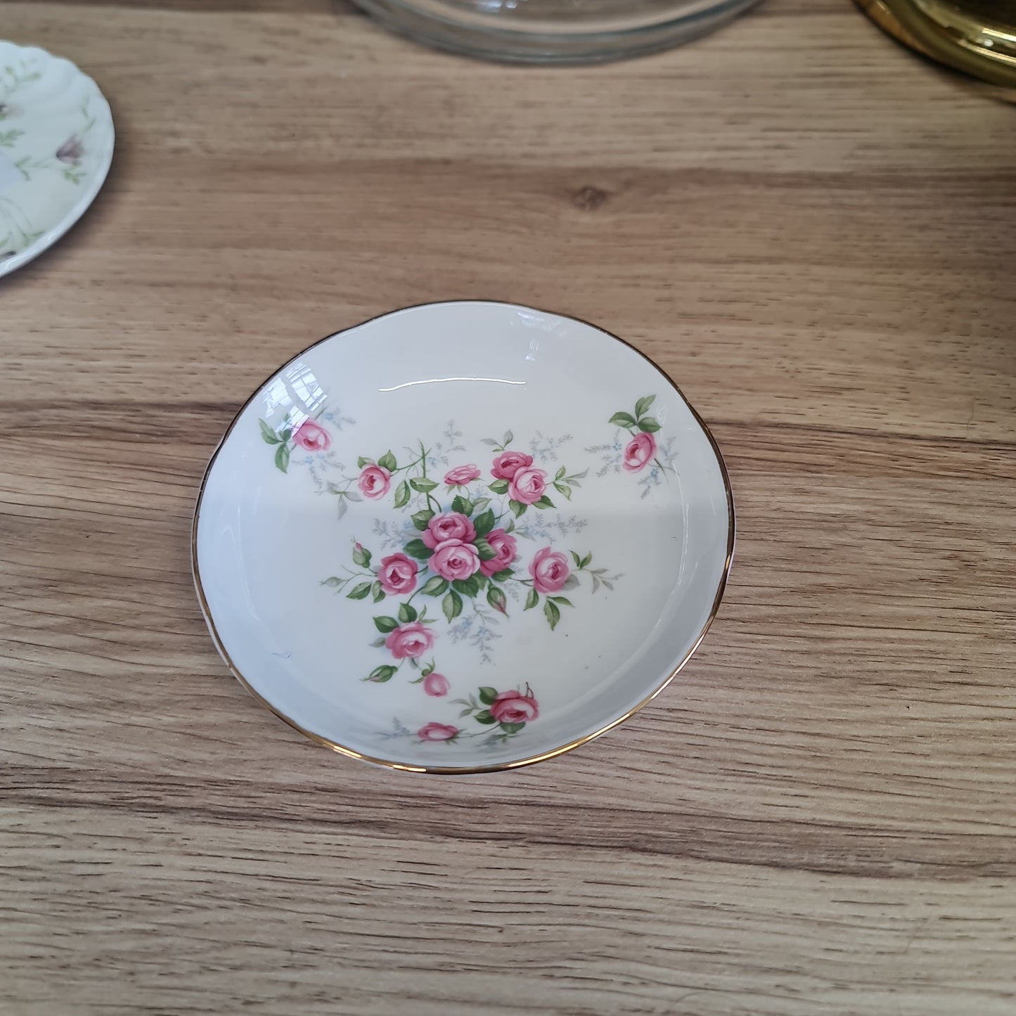 Aynsley Grotto Rose tinket dish