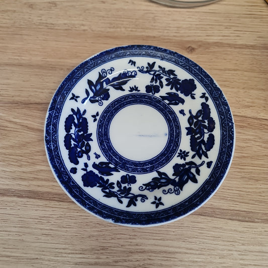 Coalport blue and white vintage cake plate