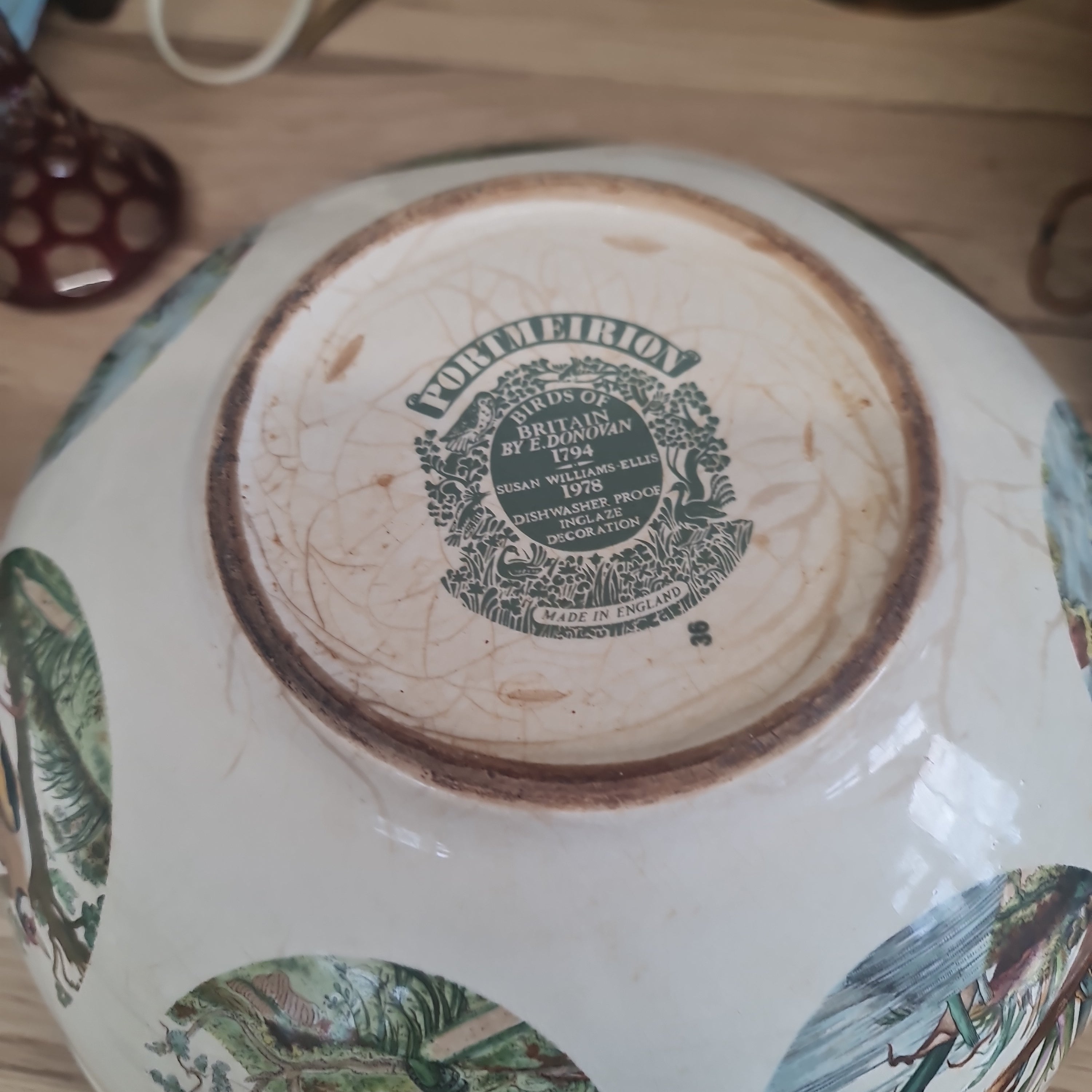 Vintage Portmeirion big bowl- with age related crazing