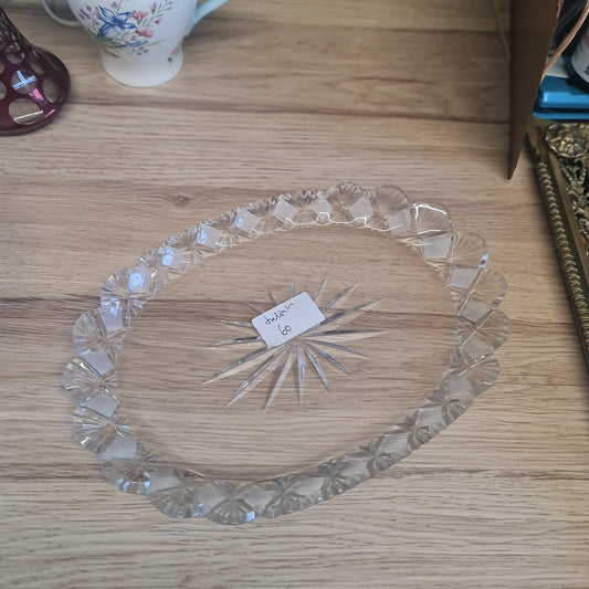 Lovely vintage pressed glass vanity tray