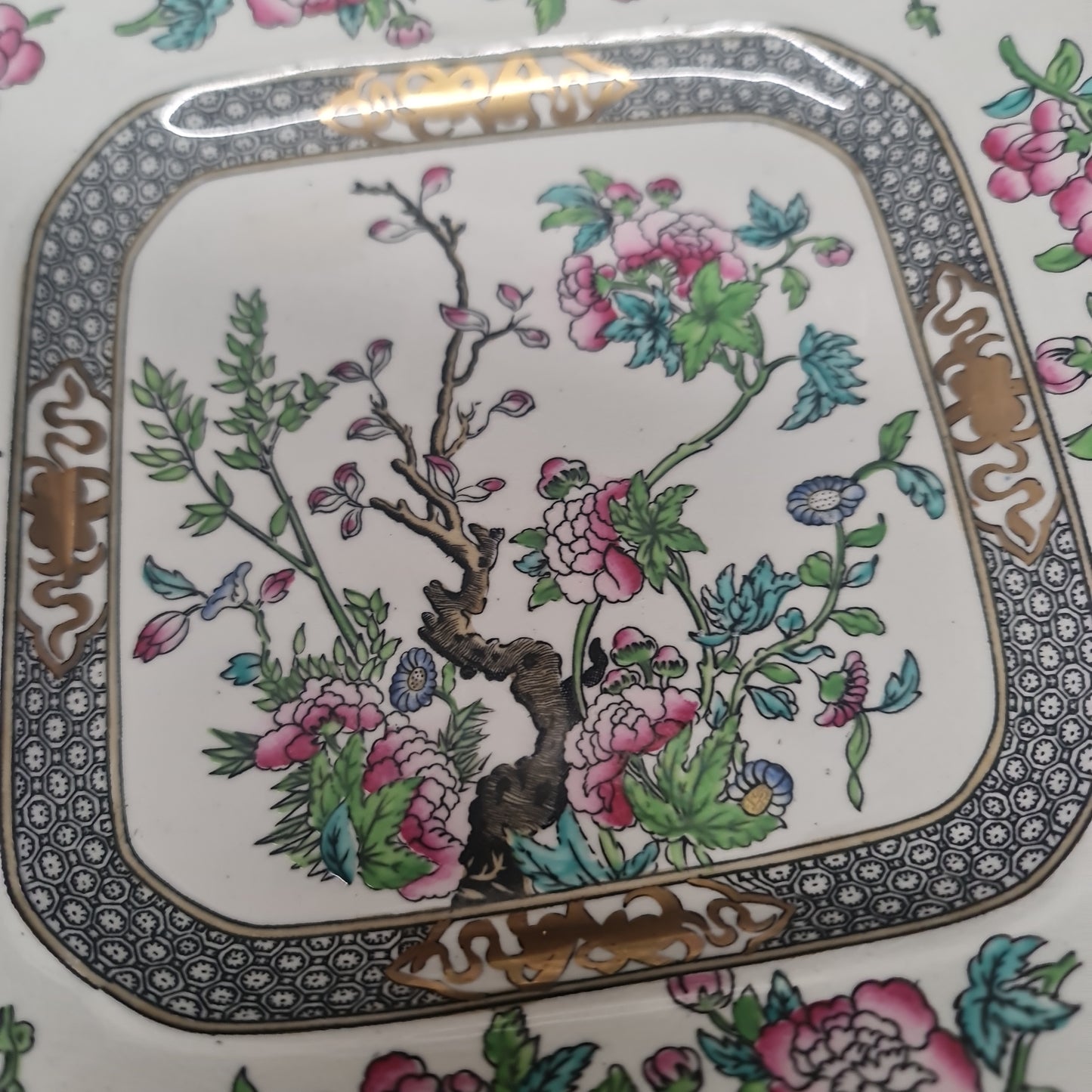 Rare Minton handpainted Indian Tree serving platter