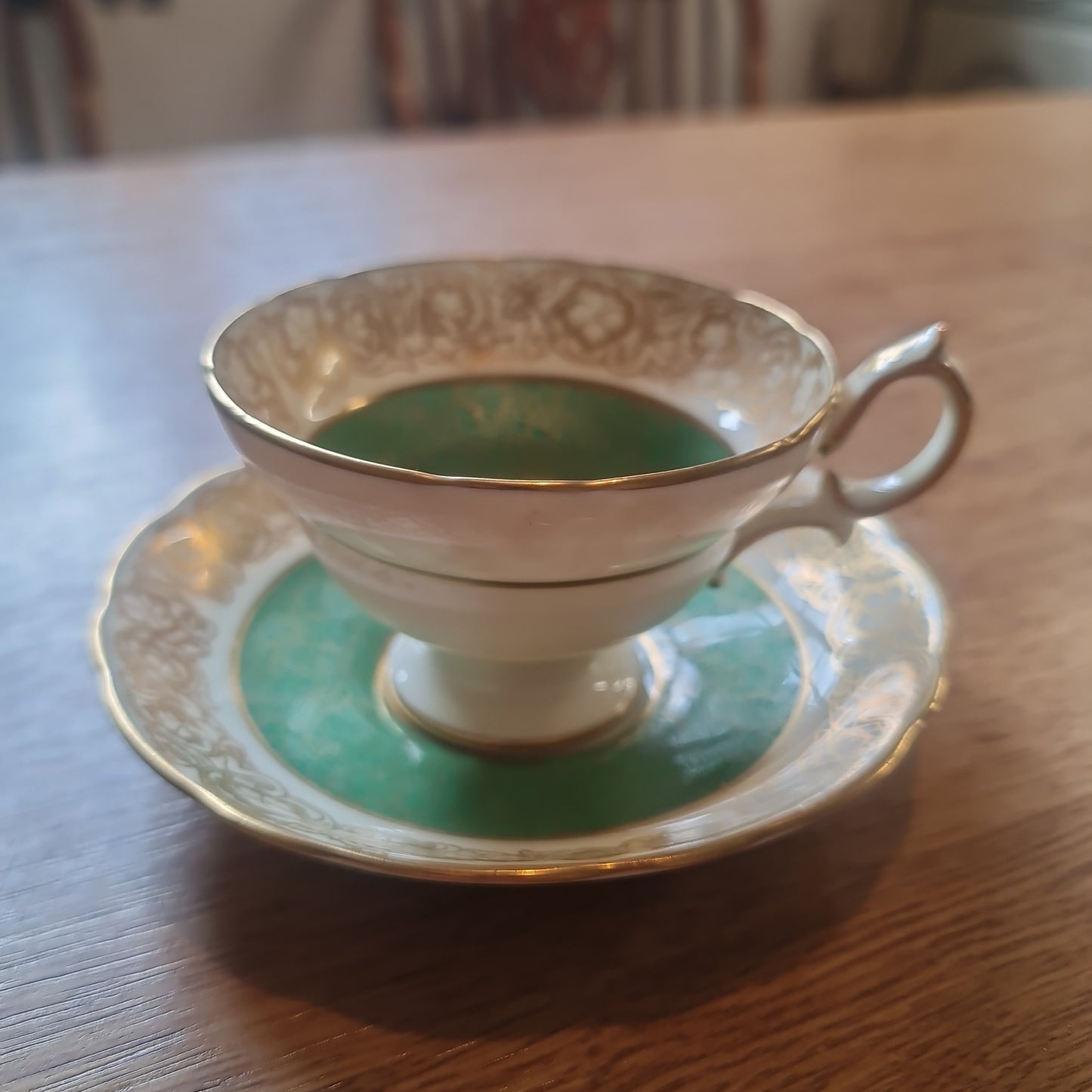 Rare Hammersley green tea set