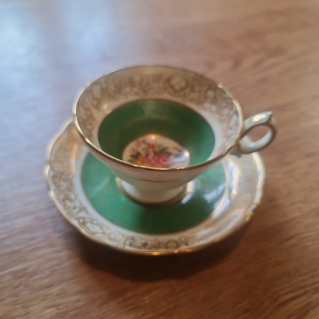 Rare Hammersley green tea set