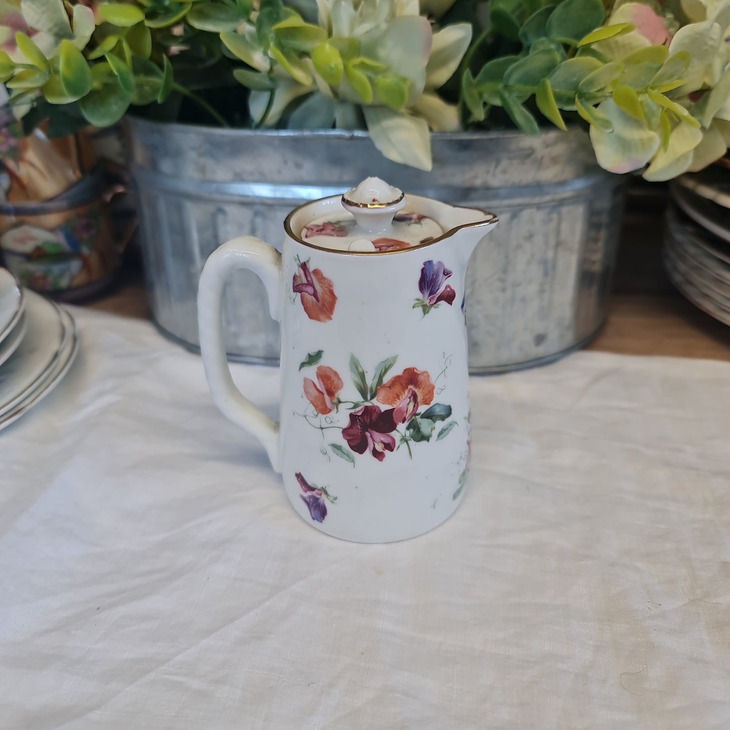 Rare Hammersley sweet pea milk jug