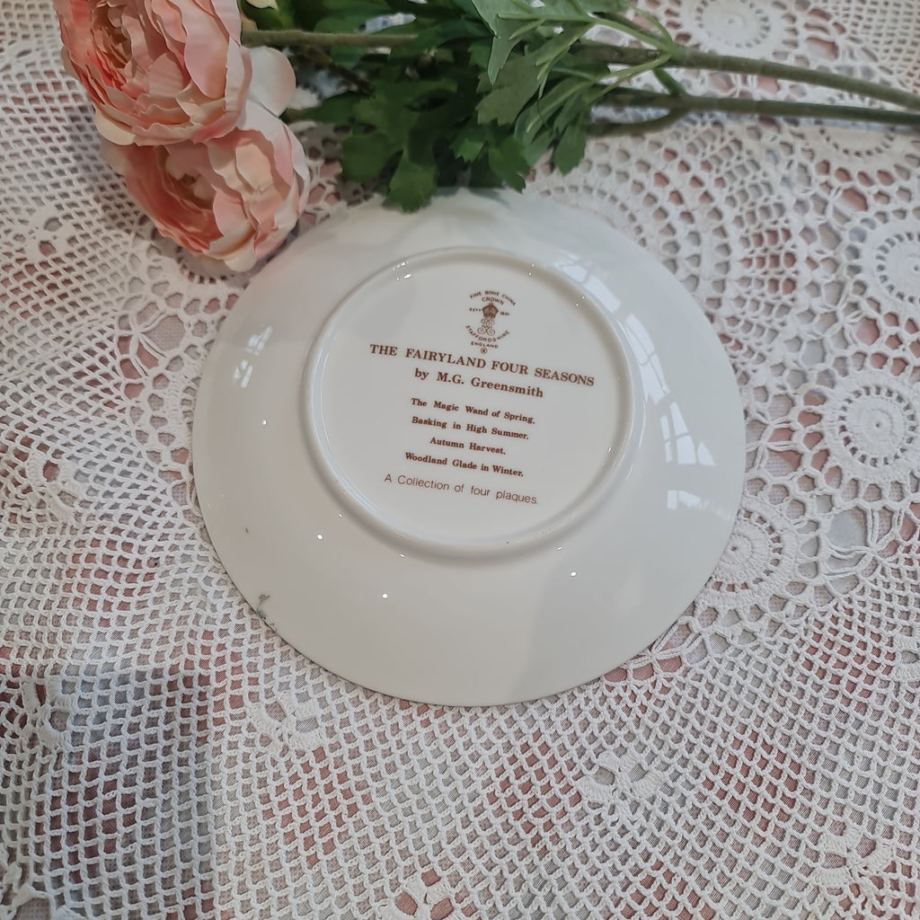 Crown Staffordshire  plate by M.G.Greensmith - elf