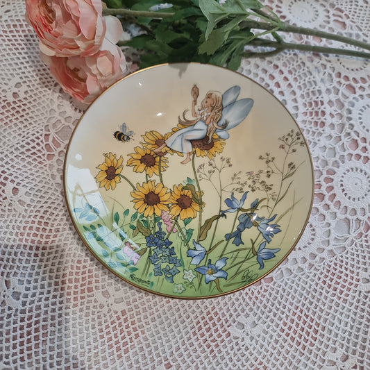 Crown Staffordshire  plate by M.G.Greensmith - Fairy