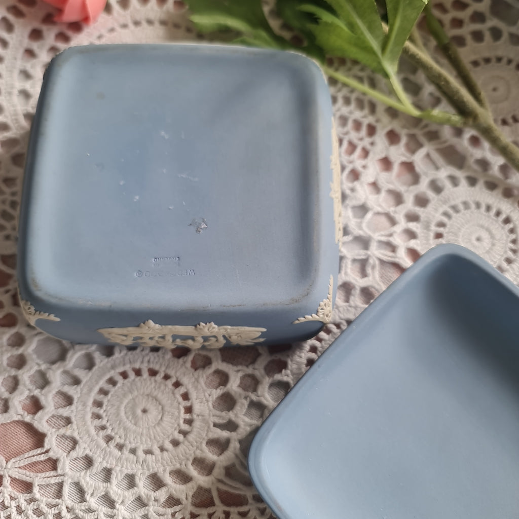Wedgwood Jasperware light blue trinket box