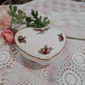 Royal Albert old country rose heart shaped Jewellery box