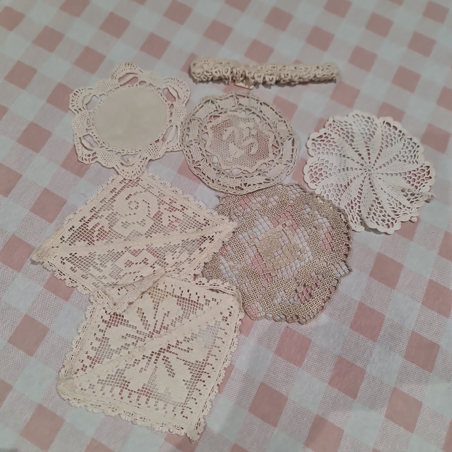 Assorted Lace and crochet Dolly