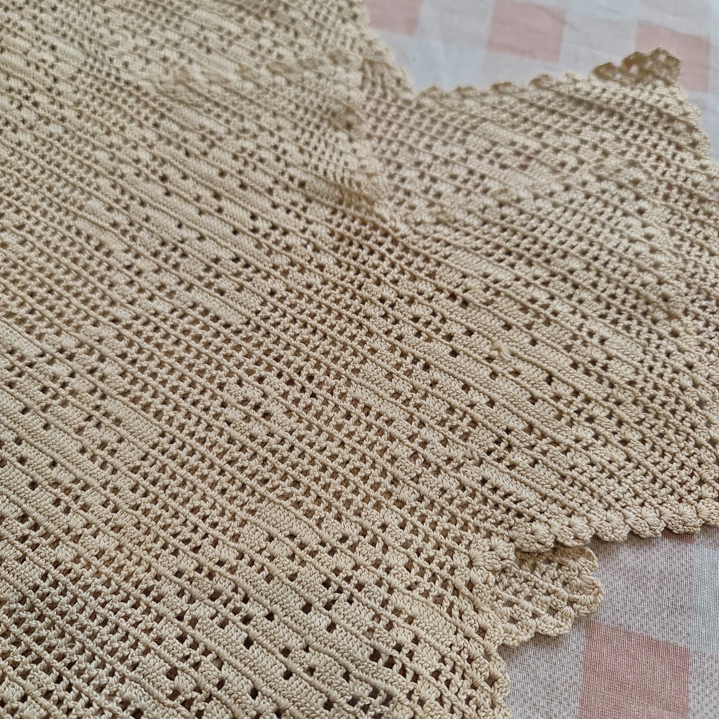 Lovely vintage crochet table runner