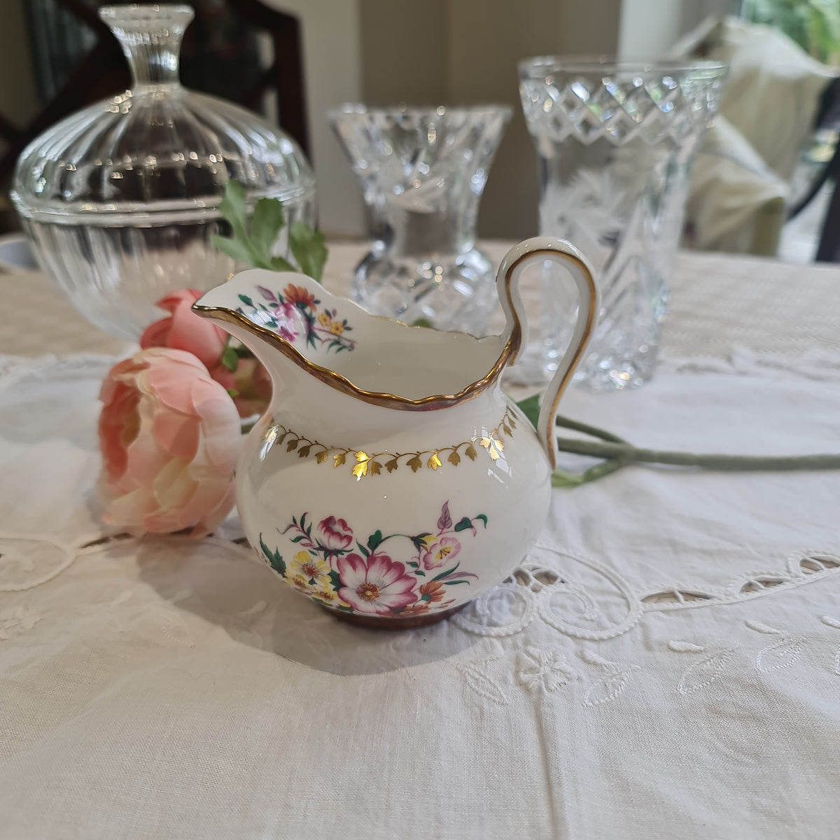 Vintage Fine Bone China Milk Jug