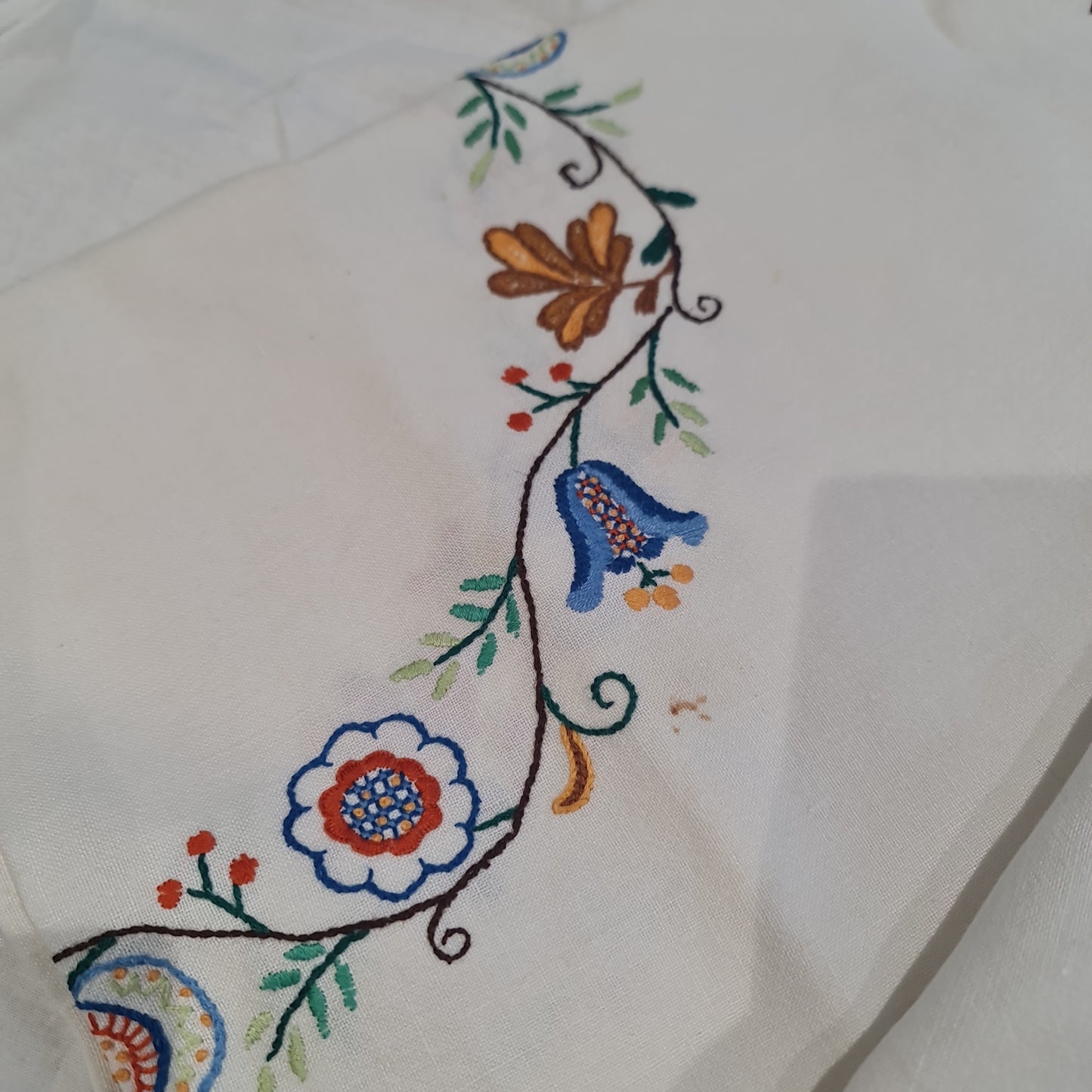 Vintage Tablecloths Handmade , embroidery , linen