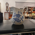 Vintage blue and white jug by Devon